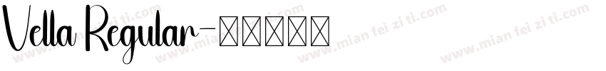 Vella Regular字体转换